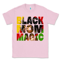 Bubblegum Pink black mom magic juneteenth Classic Tee - HRA Design Shop