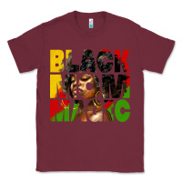 Burgundy black mom magic juneteenth Classic Tee - HRA Design Shop