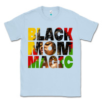 Dusty Blue black mom magic juneteenth Classic Tee - HRA Design Shop