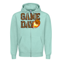 Seafoam game day basketball Zipper Hoodie - JahusDesignShop