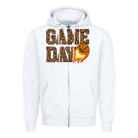 White game day basketball Zipper Hoodie - JahusDesignShop