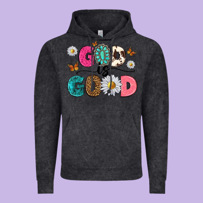 God Is Good Vintage Hoodie Designed By Texasbilliewilder
