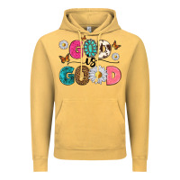 Vintage Mustard god is good Vintage Hoodie - texasbilliewilder