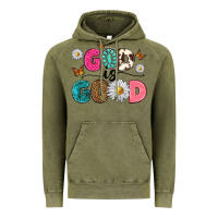 Vintage Olive god is good Vintage Hoodie - texasbilliewilder