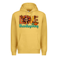 Antique Gold love thanksgiving bbs Premium Hoodie - BundleAndBundleShop