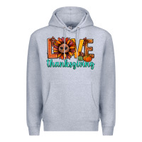 Heather Grey love thanksgiving bbs Premium Hoodie - BundleAndBundleShop