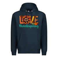 Navy love thanksgiving bbs Premium Hoodie - BundleAndBundleShop