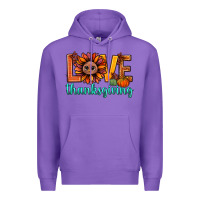 Purple love thanksgiving bbs Premium Hoodie - BundleAndBundleShop