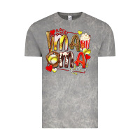 Cloud Rock mama softball baseball with popcorn Vintage Tee - texasbilliewilder