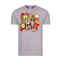 Vintage Zinc mama softball baseball with popcorn Vintage Tee - texasbilliewilder