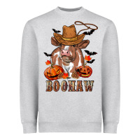 Heather Grey Boohaw Heifer Heavyweight Sweatshirt - RanaPortraitStore