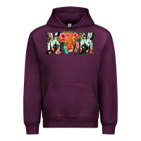 Mauve Wine Cowhide Floral Feather Cow Mom Urban Hoodie - Bettercallsaul
