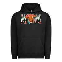 Pigment Black Cowhide Floral Feather Cow Mom Urban Hoodie - Bettercallsaul