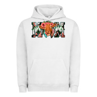 Pigment Lunar Rock Cowhide Floral Feather Cow Mom Urban Hoodie - Bettercallsaul