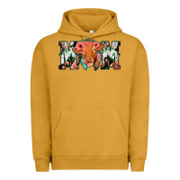 Pigment Peanut Butter Cowhide Floral Feather Cow Mom Urban Hoodie - Bettercallsaul