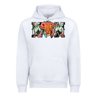 White Cowhide Floral Feather Cow Mom Urban Hoodie - Bettercallsaul