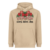 Mushroom chingona every damn day Heavyweight Hoodie - MaliasSmallBusiness