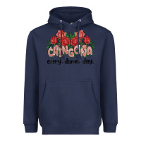 Navy chingona every damn day Heavyweight Hoodie - MaliasSmallBusiness