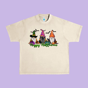 Happy Halloween Gnome Pumpkin Urban Heavy Tee Designed By Ranaportraitstore