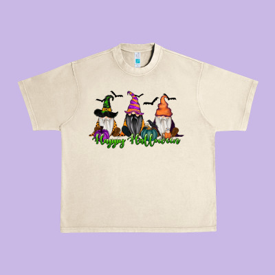 Happy Halloween Gnome Pumpkin Urban Heavy Tee Designed By Ranaportraitstore