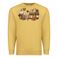 Antique Gold melanin afro coffee cups Premium Sweatshirt - MaliasSmallBusiness