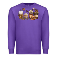 Purple melanin afro coffee cups Premium Sweatshirt - MaliasSmallBusiness