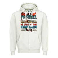 Oatmeal Heather i'm a american football grandma we don't do that k Zipper Hoodie - Jasminsmagicworld