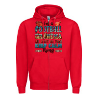 Red i'm a american football grandma we don't do that k Zipper Hoodie - Jasminsmagicworld