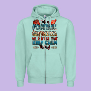 I'm A American Football Grandma We Don't Do That K Zipper Hoodie Designed By Jasminsmagicworld