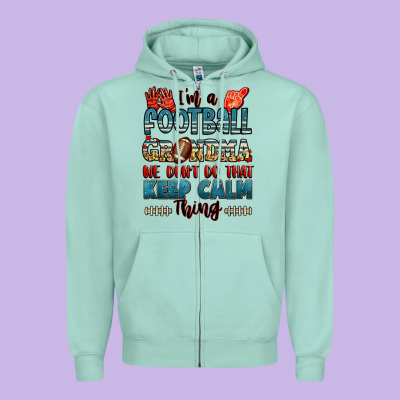 I'm A American Football Grandma We Don't Do That K Zipper Hoodie Designed By Jasminsmagicworld