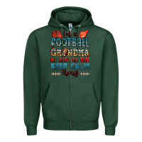 Sports Green i'm a american football grandma we don't do that k Zipper Hoodie - Jasminsmagicworld