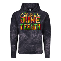 Cloud Black celebrate juneteenth Vintage Hoodie - Zillion Design Studio