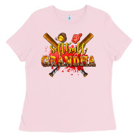 Bubblegum Pink softball grandma Ladies Tee - AdoDesignShop