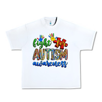 White fight for autism awareness Urban Heavy Tee - Zillion Design Studio