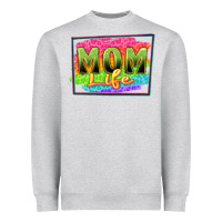 Heather Grey mom life Heavyweight Sweatshirt - Zillion Design Studio