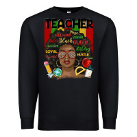 Black black woman teacher Premium Sweatshirt - MaliasSmallBusiness