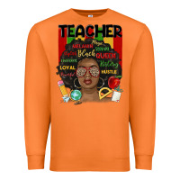 Carrot black woman teacher Premium Sweatshirt - MaliasSmallBusiness