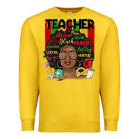 Lemon black woman teacher Premium Sweatshirt - MaliasSmallBusiness