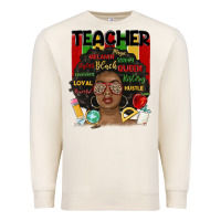 Sandshell black woman teacher Premium Sweatshirt - MaliasSmallBusiness
