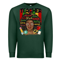 Sports Green black woman teacher Premium Sweatshirt - MaliasSmallBusiness