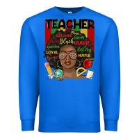 True Royal black woman teacher Premium Sweatshirt - MaliasSmallBusiness