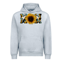 Heather Grey Sunflower Turquoise Cowhide Mom Urban Hoodie - Bettercallsaul