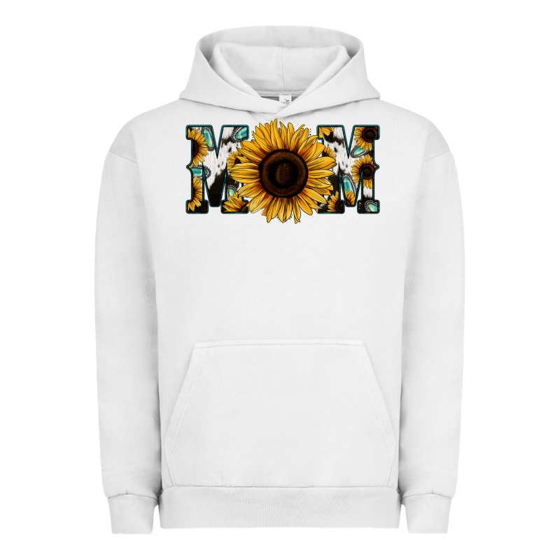 Sunflower Turquoise Cowhide Mom Urban Hoodie by Bettercallsaul | Teevron