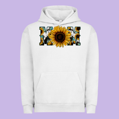 Sunflower Turquoise Cowhide Mom Urban Hoodie Designed By Bettercallsaul