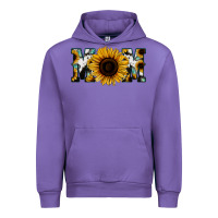 Tulip Sunflower Turquoise Cowhide Mom Urban Hoodie - Bettercallsaul