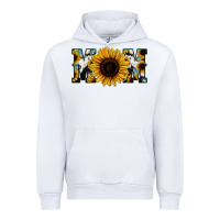 White Sunflower Turquoise Cowhide Mom Urban Hoodie - Bettercallsaul