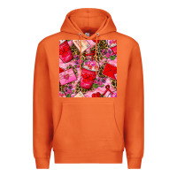 Carrot valentines day coffee cups and love letter with xoxo and leopard seaml Premium Hoodie - BundleAndBundleShop