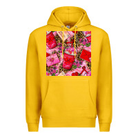 Lemon valentines day coffee cups and love letter with xoxo and leopard seaml Premium Hoodie - BundleAndBundleShop