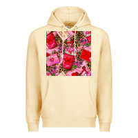 Pina Colada valentines day coffee cups and love letter with xoxo and leopard seaml Premium Hoodie - BundleAndBundleShop