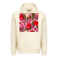 Sandshell valentines day coffee cups and love letter with xoxo and leopard seaml Premium Hoodie - BundleAndBundleShop